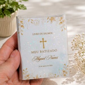Mini Livro de Salmos Batizado (Kit 30 unidades)